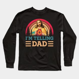 Retro I'M Telling Dad Long Sleeve T-Shirt